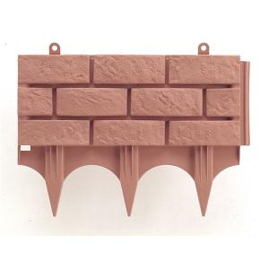 まとめ 土留め ガーデニング用品 レンガ調 45型 ブラウン プラスチック製 園芸用品