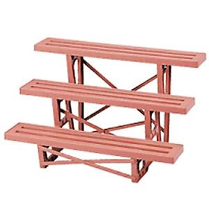 日本製 フラワースタンド ヒナ3段900 ブラウン 1台 90cm幅 園芸 ガーデニング スタンド プランター置き プランタースタンド