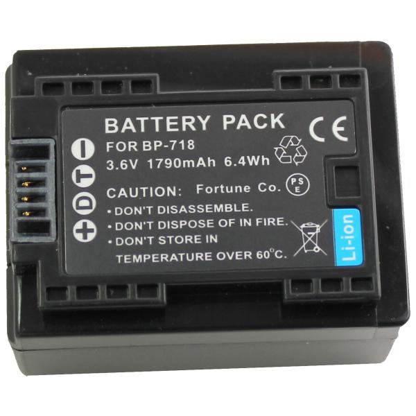 Canon BP-718 互換バッテリー IVIS HF R32 IVIS HF R31 IVIS ...
