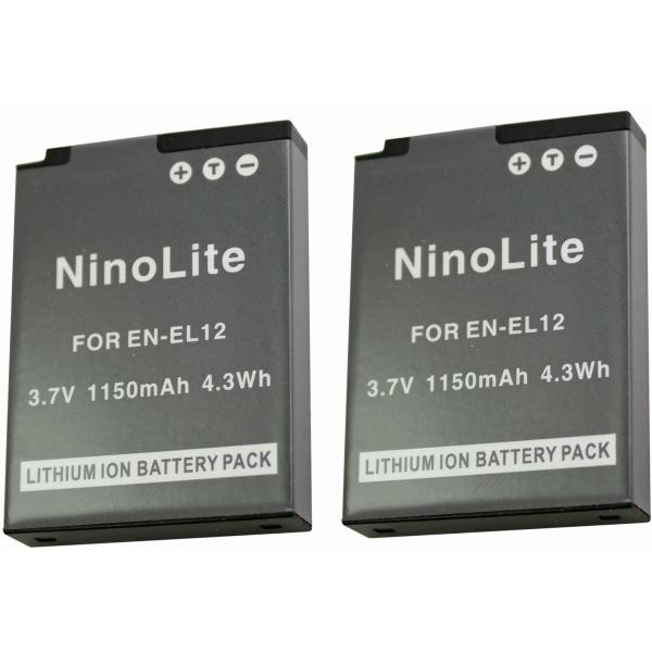 2個セット Nikon ニコン EN-EL12 互換バッテリー COOLPIXS620 COOLPI...