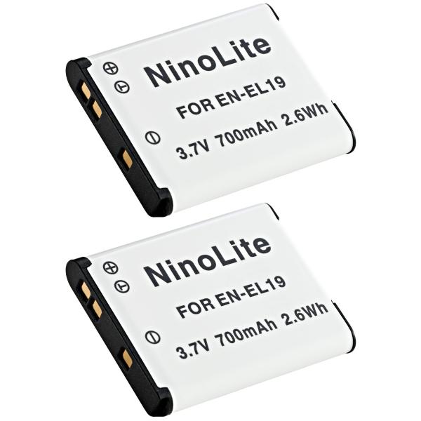2個セット Nikon ニコン EN-EL19 互換バッテリー COOLPIXS3100 COOLP...