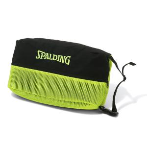 スポルディング　シューズバッグ ブリーズ ブラック×ライムグリーン（SHOES BAG BREEZE）［SPALDING］【2024SS】｜diet-beauty