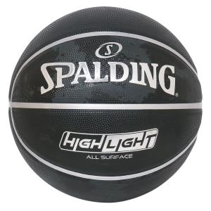 スポルディング　バスケットボール　ハイライト シルバー　ラバー ７号球　［SPALDING］【2024SS】｜diet-beauty