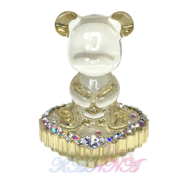 キラキラクリスタル♪ハートのクリスタルベア インテリア （クリスタル）  by Kanna