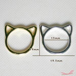 cat ring 猫 リング or フレーム ...の詳細画像1