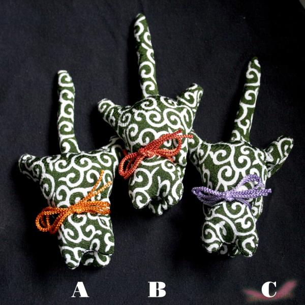 猫 クリップ 吊るし雛 かわいい 唐草
