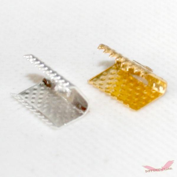 エンドパーツ 10mm  紐留め ワニ口クリップ 2個