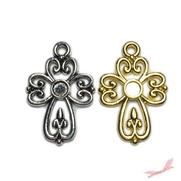 十字架 フィリグリーデザインクロス チャーム