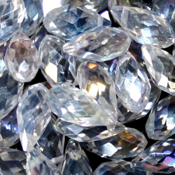 クリスタルオーロラ ドロップ ビーズ 6mmx12mm