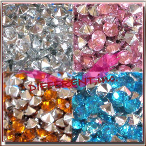 【アウトレット】デコパーツ Vカットアクリルストーン 4mm 50粒