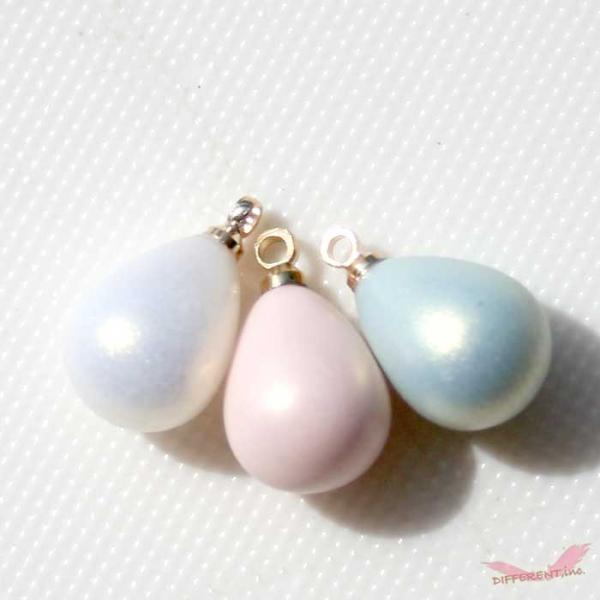 シェル風 ドロップ チャーム 15mm×10mm