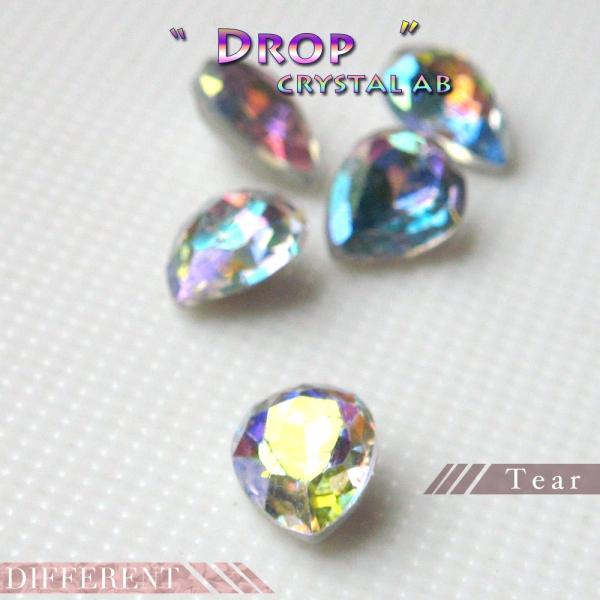 ドロップ クリスタルオーロラ 6×8mm