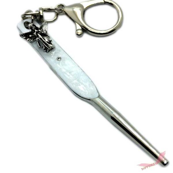 女神降臨 ホワイトベース 1本爪 グリーンフォーク Bigナスカンのキーチェーン付き Golf Di...