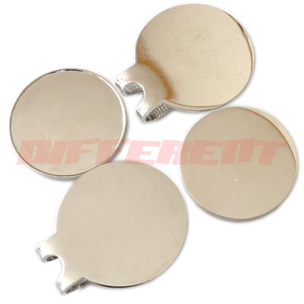 ゴルフマーカー ハットクリップ セット マーカー側にマグネット フチありorフラット　ハンドメイド用...