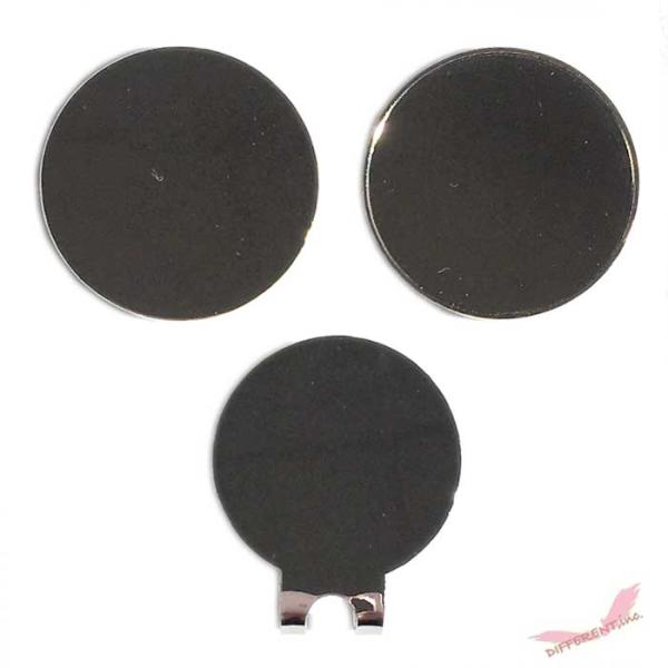 ゴルフマーカーマグネット付 30mm ハットクリップ セット デコ用プレーンタイプ