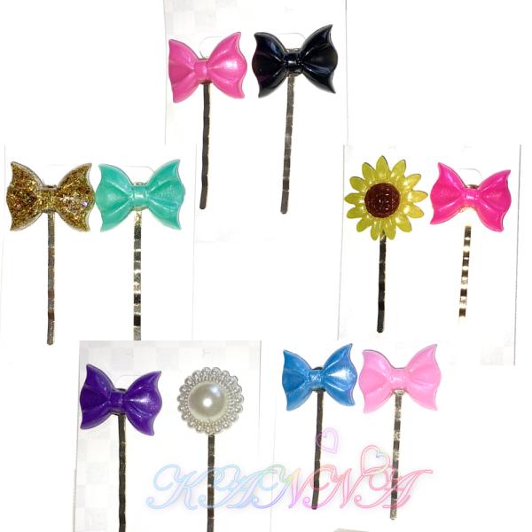 デコ ヘアピン 10個セット  by Kanna