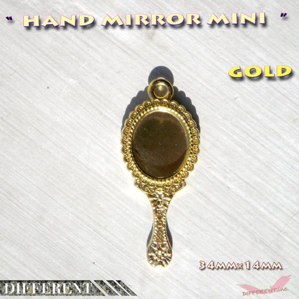 手鏡のゴールド チャーム