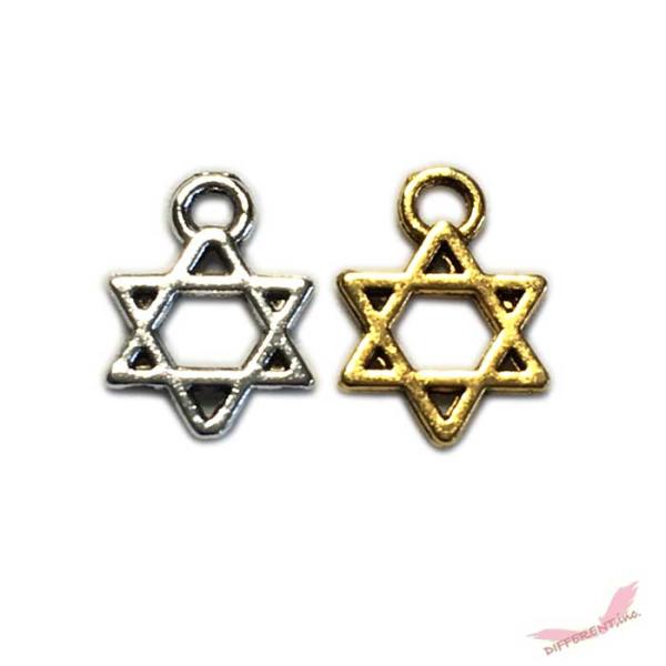 六芒星チャームパーツ ピアス ネックレス ブレスに