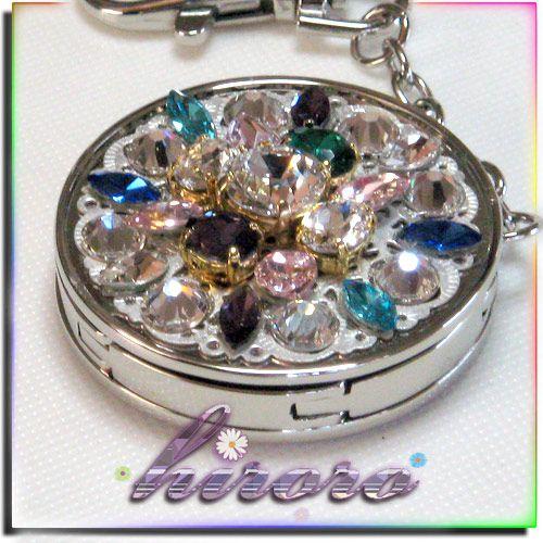 バッグハンガー スワロフスキー 爪付きストーン＆ビジュー no.17