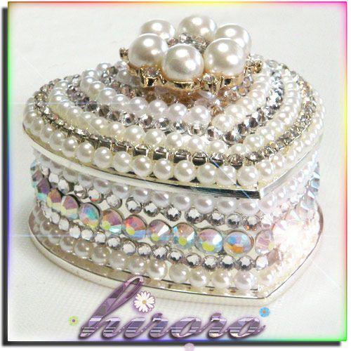 合金製ジュエリーボックス ハート no.22