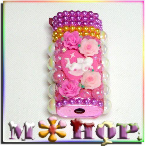 バラとエンジェル　ライターケース　手作りデコ by M＊HOP