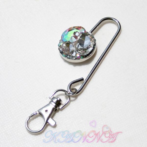 極上♪高級ビジュー盛りのキーフックデコ スワロ  by Kanna