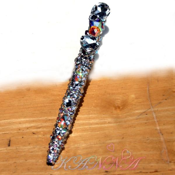 極上♪高級ガラスストーンのビジューデコボールペン  by Kanna