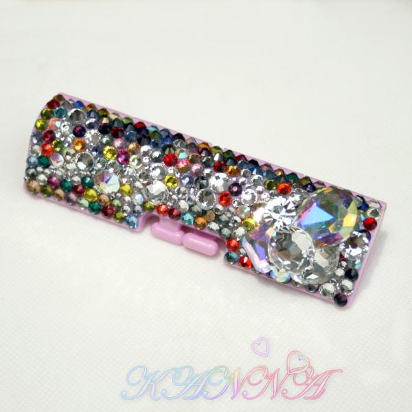 カラフルストーンと高級ビジューのデコ印鑑ケース　大粒スワロ付 by Kanna