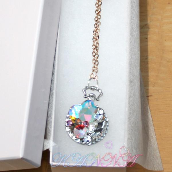 極上！高級ビジューとスワロフスキーの宝石盛りネックレス ペンダントトップ by Kanna