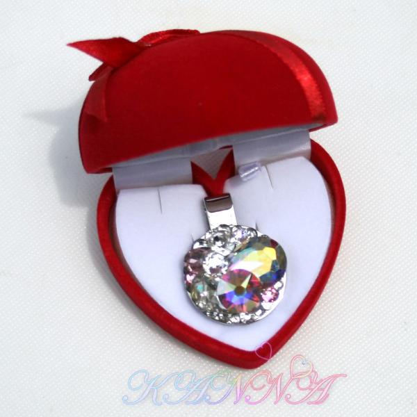 極上！高級ガラスビジューデコ ゴルフマーカー SILVER 大粒スワロ by Kanna