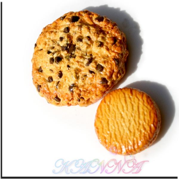 とっても大きなチョコチップクッキーとビスケットセット マグネット付  by Kanna