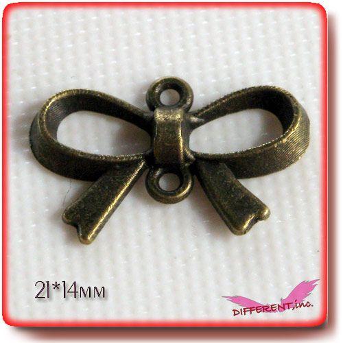 アンティークパーツ　リボン 金古美 コネクター