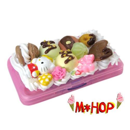 キティちゃんスイーツ盛り デコ電卓  手作りスイーツ