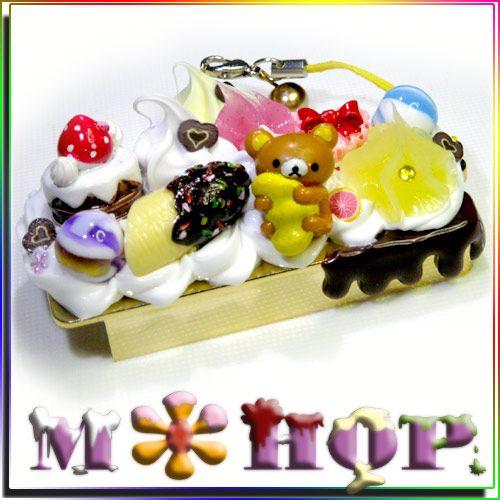 リラックマだき枕 チョコ風味のフリスクカバー ホイップチャーム付き  手作りデコ