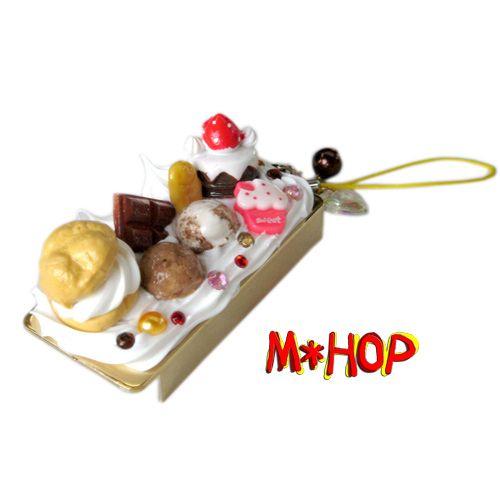 デコ雑貨 手作りスイーツ盛り フリスクケース シュークリームAチャーム付