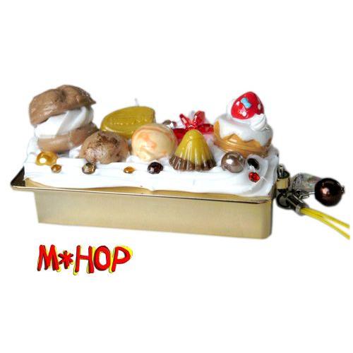 デコ雑貨 手作りスイーツ盛り フリスクケース シュークリームCチャーム付