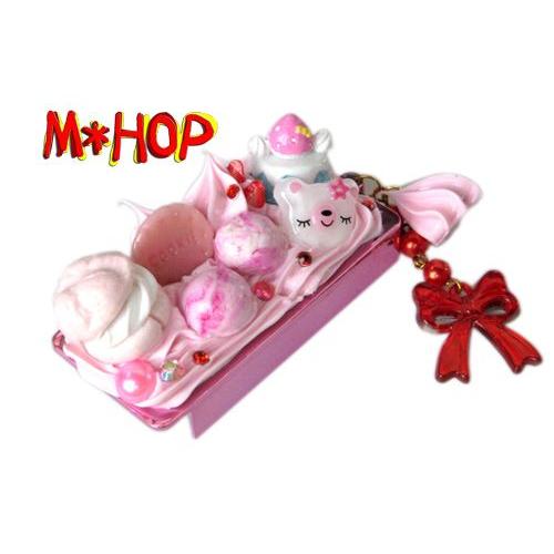 デコ雑貨 手作りスイーツ盛り フリスクケース シュークリームDチャーム付