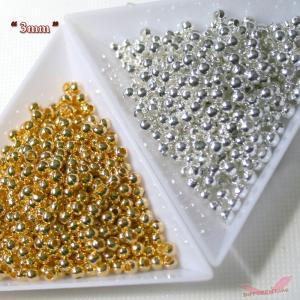 メタルビーズ 3mm 2colors 10個の商品画像