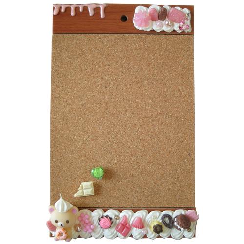 スイーツ盛り 手作り ホイップデコ コリラックマ コルクボード
