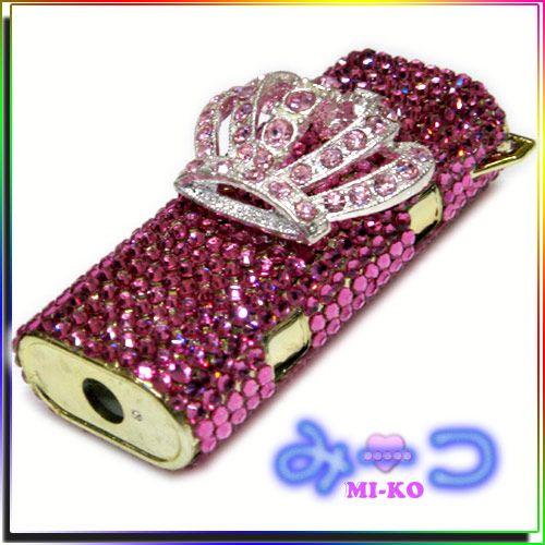 スワロでキラキラ 姫 ライターケース Pink by-みーコ