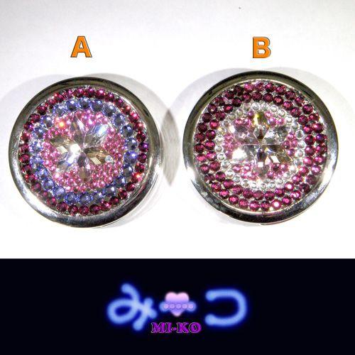 バッグハンガー スワロフスキー使用の キラキラ 収納式バッグハンガー by mi-ko