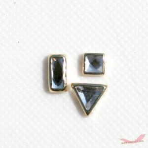 ネイル クリスタル ゴールド 台座 3Typeの詳細画像2