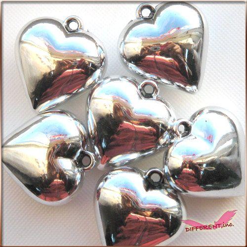 【アウトレット】プックリハート シルバー 35mm