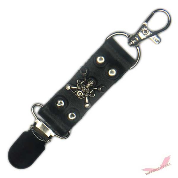 ゴルフ パターカバー ホルダー グローブ キャッチャー　スカル＆Vエンジン 本革