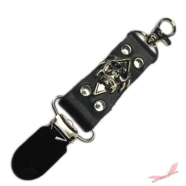 ゴルフ パターカバー ホルダー グローブ キャッチャー　死神 本革