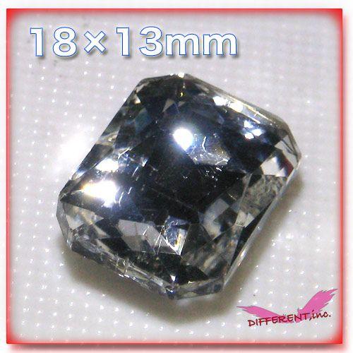 デコ クリスタルジュエリー レクタングル 18*13