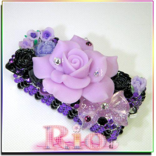 小悪魔盛り パープル＆ブラックのフリスクケース 手作りデコ by Rio