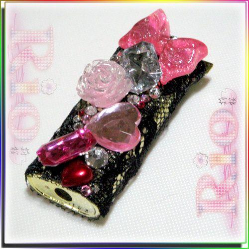 スワロがキラ 小悪魔レース ピンク ライターケース by-rio