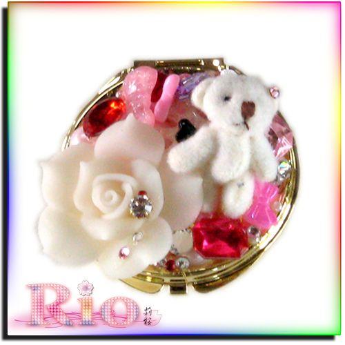 くまちゃんコンパクトミラー gold by-rio