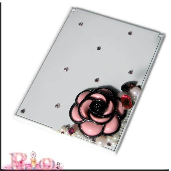 キラキラシンプルミラー ホワイト 訳あり  by-rio